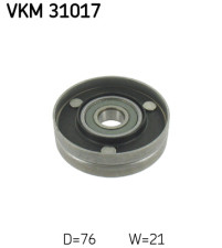 VKM 31017 Vratná/vodiaca kladka rebrovaného klinového remeňa SKF