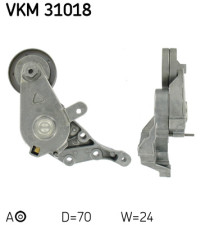 VKM 31018 Napínacia kladka rebrovaného klinového remeňa SKF