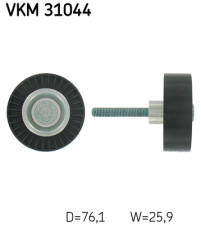 VKM 31044 Vratná/vodiaca kladka rebrovaného klinového remeňa SKF