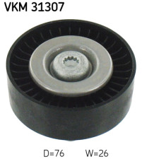 VKM 31307 Vratná/vodiaca kladka rebrovaného klinového remeňa SKF