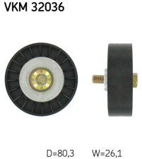 VKM 32036 Vratná/vodiaca kladka rebrovaného klinového remeňa SKF