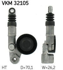 VKM 32105 Napínacia kladka rebrovaného klinového remeňa SKF