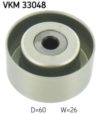 VKM 33048 Vratná/vodiaca kladka rebrovaného klinového remeňa SKF