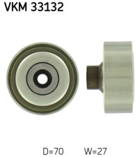 VKM 33132 Vratná/vodiaca kladka rebrovaného klinového remeňa SKF
