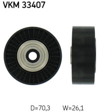 VKM 33407 Vratná/vodiaca kladka rebrovaného klinového remeňa SKF