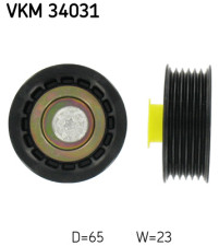 VKM 34031 Vratná/vodiaca kladka rebrovaného klinového remeňa SKF