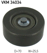 VKM 34034 Vratná/vodiaca kladka rebrovaného klinového remeňa SKF