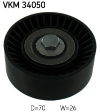 VKM 34050 Vratná/vodiaca kladka rebrovaného klinového remeňa SKF