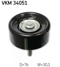 VKM 34051 Vratná/vodiaca kladka rebrovaného klinového remeňa SKF