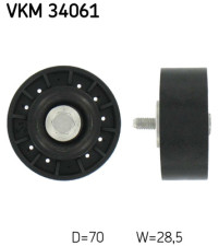 VKM 34061 Vratná/vodiaca kladka rebrovaného klinového remeňa SKF