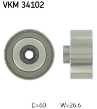 VKM 34102 Vratná/vodiaca kladka rebrovaného klinového remeňa SKF