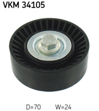VKM 34105 Vratná/vodiaca kladka rebrovaného klinového remeňa SKF