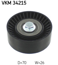 VKM 34215 Vratná/vodiaca kladka rebrovaného klinového remeňa SKF
