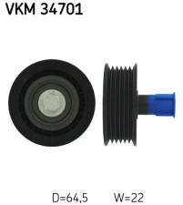 VKM 34701 Vratná/vodiaca kladka rebrovaného klinového remeňa SKF