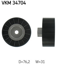 VKM 34704 Vratná/vodiaca kladka rebrovaného klinového remeňa SKF