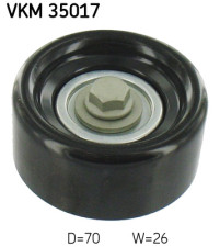VKM 35017 Vratná/vodiaca kladka rebrovaného klinového remeňa SKF