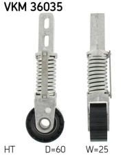 VKM 36035 Napínacia kladka rebrovaného klinového remeňa SKF