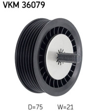 VKM 36079 Vratná/vodiaca kladka rebrovaného klinového remeňa SKF