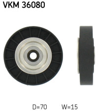 VKM 36080 Vratná/vodiaca kladka rebrovaného klinového remeňa SKF