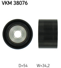 VKM 38076 Vratná/vodiaca kladka rebrovaného klinového remeňa SKF
