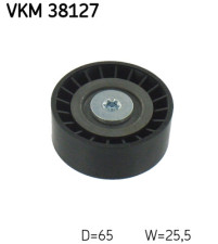 VKM 38127 Vratná/vodiaca kladka rebrovaného klinového remeňa SKF