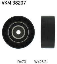 VKM 38207 Vratná/vodiaca kladka rebrovaného klinového remeňa SKF