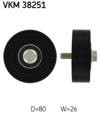 VKM 38251 Vratná/vodiaca kladka rebrovaného klinového remeňa SKF