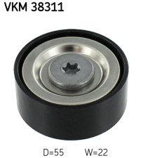 VKM 38311 Vratná/vodiaca kladka rebrovaného klinového remeňa SKF
