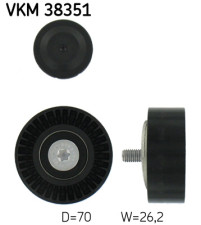 VKM 38351 Vratná/vodiaca kladka rebrovaného klinového remeňa SKF