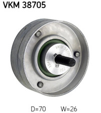 VKM 38705 Vratná/vodiaca kladka rebrovaného klinového remeňa SKF