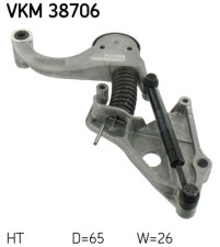 VKM 38706 Napínacia kladka rebrovaného klinového remeňa SKF