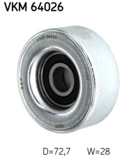 VKM 64026 Vratná/vodiaca kladka rebrovaného klinového remeňa SKF