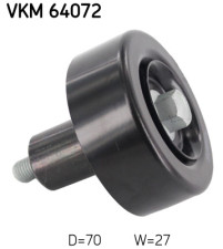 VKM 64072 Vratná/vodiaca kladka rebrovaného klinového remeňa SKF