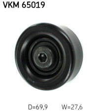 VKM 65019 Vratná/vodiaca kladka rebrovaného klinového remeňa SKF