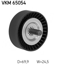 VKM 65054 Vratná/vodiaca kladka rebrovaného klinového remeňa SKF