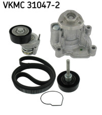 VKMC 31047-2 Vodní pumpa + klinový żebrový řemen SKF