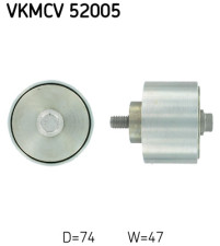 VKMCV 52005 Vratná/vodiaca kladka rebrovaného klinového remeňa SKF