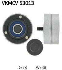 VKMCV 53013 Vratná/vodiaca kladka rebrovaného klinového remeňa SKF