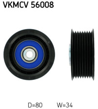 VKMCV 56008 Vratná/vodiaca kladka rebrovaného klinového remeňa SKF