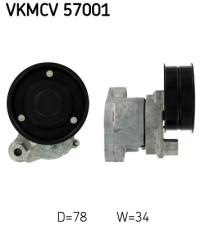 VKMCV 57001 Napínacia kladka rebrovaného klinového remeňa SKF
