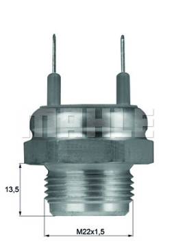 TSW 1D Teplotný spínač ventilátora chladenia BEHR