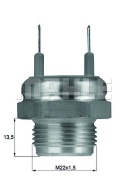 TSW 2 Teplotný spínač ventilátora chladenia BEHR