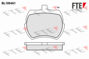 BL1004A1 Sada brzdových platničiek kotúčovej brzdy FTE