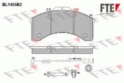 BL1455B2 Sada brzdových platničiek kotúčovej brzdy FTE