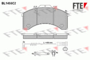 BL1455C2 Sada brzdových platničiek kotúčovej brzdy FTE