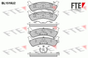 9011064 Sada brzdových platničiek kotúčovej brzdy FTE