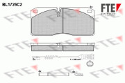 BL1726C2 Sada brzdových platničiek kotúčovej brzdy FTE