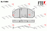 BL1759B4 Sada brzdových platničiek kotúčovej brzdy FTE