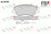 BL1957B4 Sada brzdových platničiek kotúčovej brzdy FTE