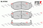 9010569 Sada brzdových platničiek kotúčovej brzdy FTE